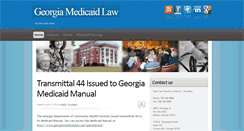Desktop Screenshot of georgiamedicaidlaw.net